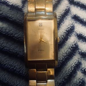 Guess men's diamond dial watch
